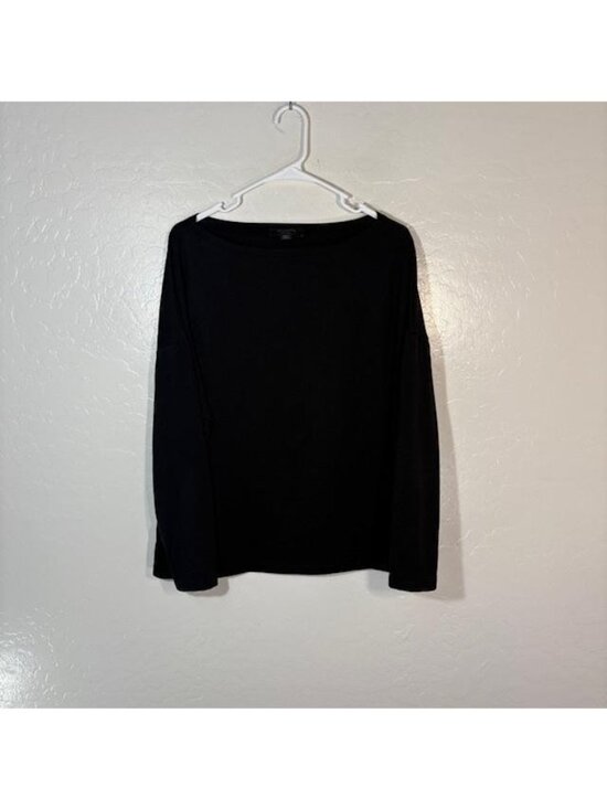 AllSaints Tops - AllSaints Shirt Womens XS Black Rita Tee Long Sleeve Drop Shoulder Relaxed